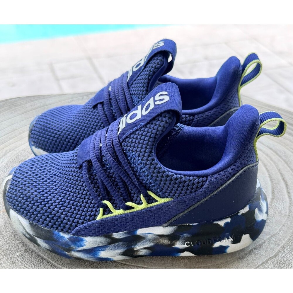 Adidas Lite Racer Adapt 7.0 I Blue/Multi Toddler Boy's Sneakers-Sz 8K
